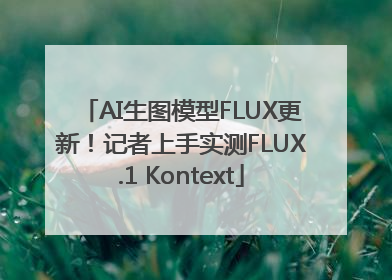 AI生图模型FLUX更新！记者上手实测FLUX.1 Kontext