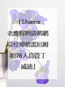 Shams：老鹰将聘请鹈鹕总经理格雷厄姆和76人高管丁威迪
